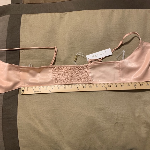 NWT Meshki Hanna Tie Knot Crop Top - Picture 8 of 9